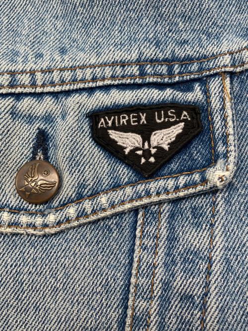AVIREX（アヴィレックス）AVIREX (アヴィレックス) 90sデニムジャケット スカイブルー サイズ:XLの古着・服飾アイテム