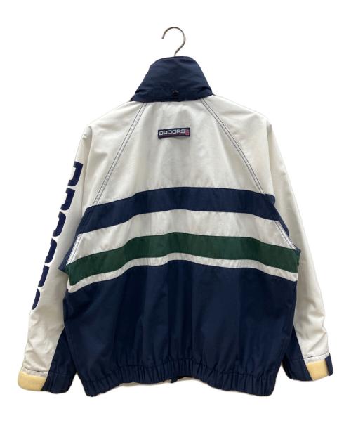 DROORS（ドロアーズ）DROORS (ドロアーズ) ジップジャケット　古着 ネイビー×ホワイト×グリーン サイズ:Mの古着・服飾アイテム