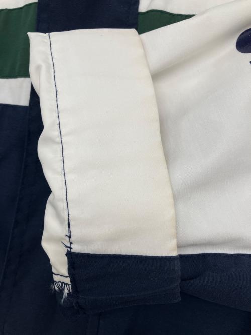 DROORS（ドロアーズ）DROORS (ドロアーズ) ジップジャケット　古着 ネイビー×ホワイト×グリーン サイズ:Mの古着・服飾アイテム