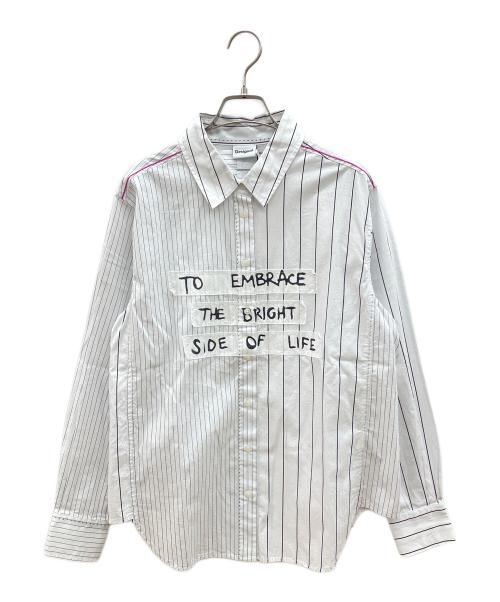Desigual（デシグアル）Desigual (デシグアル) 長袖シャツ 　YOKOHAMA ホワイト サイズ:Ｍの古着・服飾アイテム