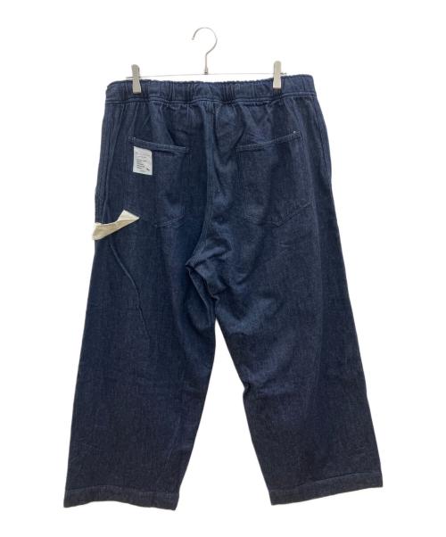 RIVER MAIL（リバーメイル）RIVER MAIL (リバーメイル) ワイドデニムパンツ インディゴ サイズ:Fの古着・服飾アイテム