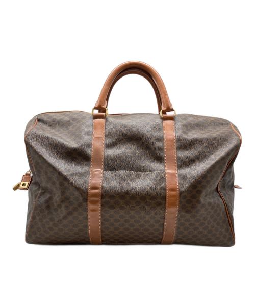 CELINE（セリーヌ）CELINE (セリーヌ) マカダム柄2WAYボストンバッグ ブラウンの古着・服飾アイテム