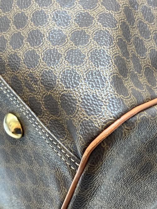CELINE（セリーヌ）CELINE (セリーヌ) マカダム柄2WAYボストンバッグ ブラウンの古着・服飾アイテム