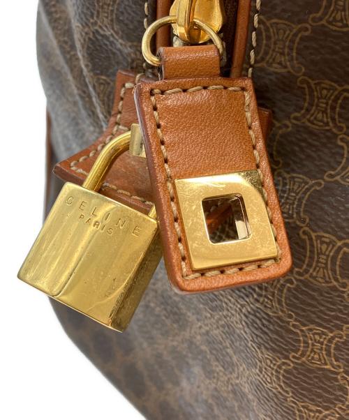 CELINE（セリーヌ）CELINE (セリーヌ) マカダム柄2WAYボストンバッグ ブラウンの古着・服飾アイテム