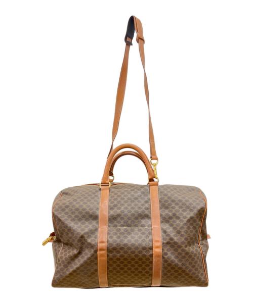 CELINE（セリーヌ）CELINE (セリーヌ) マカダム柄2WAYボストンバッグ ブラウンの古着・服飾アイテム