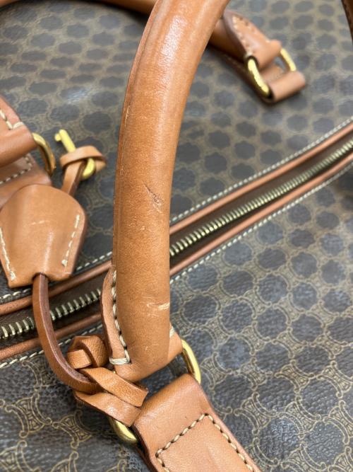 CELINE（セリーヌ）CELINE (セリーヌ) マカダム柄2WAYボストンバッグ ブラウンの古着・服飾アイテム