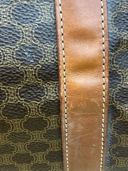 CELINE（セリーヌ）CELINE (セリーヌ) マカダム柄2WAYボストンバッグ ブラウンの古着・服飾アイテム