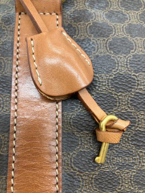 CELINE（セリーヌ）CELINE (セリーヌ) マカダム柄2WAYボストンバッグ ブラウンの古着・服飾アイテム