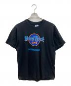 Hard Rock cafeハードロックカフェ）の古着「90sロゴプリントTシャツ」｜ブラック