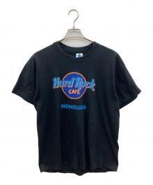Hard Rock cafe（ハードロックカフェ）の古着「90sロゴプリントTシャツ」｜ブラック