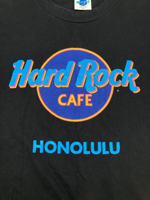 Hard Rock cafe（ハードロックカフェ）Hard Rock cafe (ハードロックカフェ) 90sロゴプリントTシャツ ブラック サイズ:Lの古着・服飾アイテム