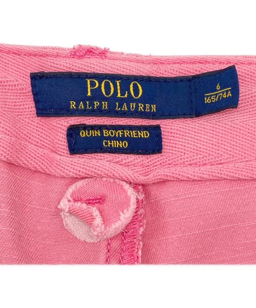 POLO RALPH LAUREN（ポロ・ラルフローレン）POLO RALPH LAUREN (ポロ・ラルフローレン) コットンパンツ ピンク サイズ:6の古着・服飾アイテム