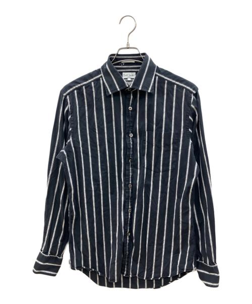Paul Smith London（ポールスミスロンドン）Paul Smith London (ポールスミスロンドン) 長袖シャツ ブラック×ホワイト サイズ:Lの古着・服飾アイテム