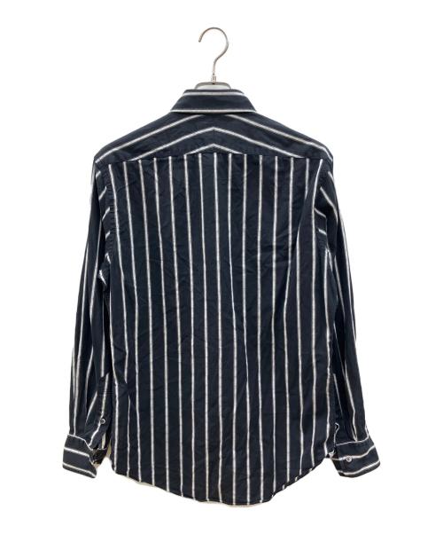 Paul Smith London（ポールスミスロンドン）Paul Smith London (ポールスミスロンドン) 長袖シャツ ブラック×ホワイト サイズ:Lの古着・服飾アイテム