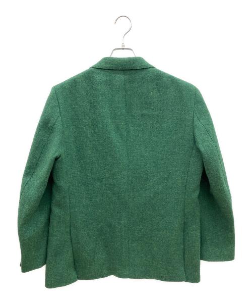 Harris Tweed（ハリスツイード）Harris Tweed (ハリスツイード) ウールテーラードジャケット グリーン サイズ:Lの古着・服飾アイテム