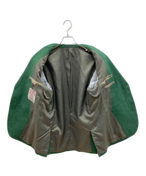 Harris Tweed（ハリスツイード）Harris Tweed (ハリスツイード) ウールテーラードジャケット グリーン サイズ:Lの古着・服飾アイテム