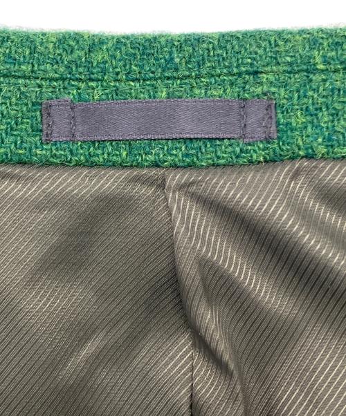 Harris Tweed（ハリスツイード）Harris Tweed (ハリスツイード) ウールテーラードジャケット グリーン サイズ:Lの古着・服飾アイテム