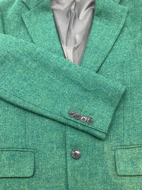 Harris Tweed（ハリスツイード）Harris Tweed (ハリスツイード) ウールテーラードジャケット グリーン サイズ:Lの古着・服飾アイテム
