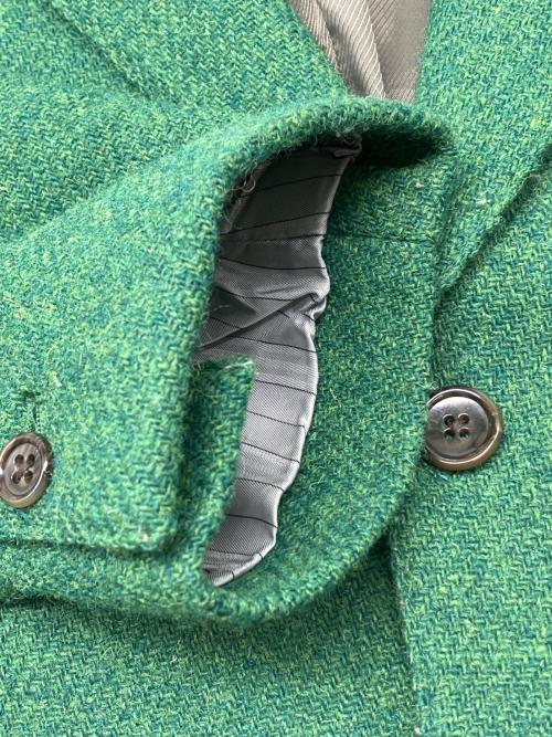 Harris Tweed（ハリスツイード）Harris Tweed (ハリスツイード) ウールテーラードジャケット グリーン サイズ:Lの古着・服飾アイテム