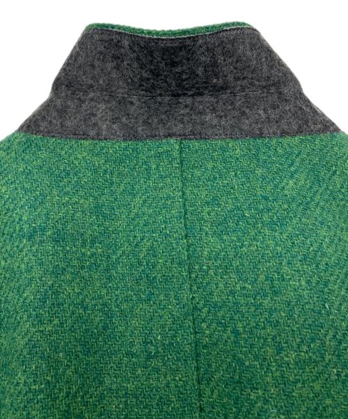 Harris Tweed（ハリスツイード）Harris Tweed (ハリスツイード) ウールテーラードジャケット グリーン サイズ:Lの古着・服飾アイテム