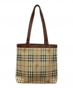 Burberry'sバーバリーズ）の古着「トートバッグ」｜ベージュ×ブラウン
