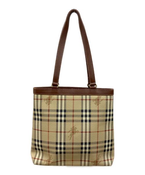 Burberry's（バーバリーズ）Burberry's (バーバリーズ) トートバッグ ベージュ×ブラウンの古着・服飾アイテム