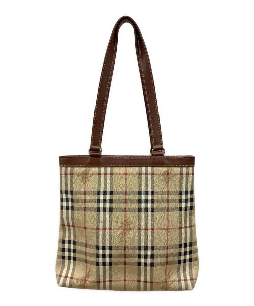 Burberry's（バーバリーズ）Burberry's (バーバリーズ) トートバッグ ベージュ×ブラウンの古着・服飾アイテム