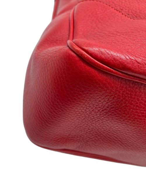 GUCCI（グッチ）GUCCI (グッチ) バンブー 2WAYトートバッグ レッドの古着・服飾アイテム