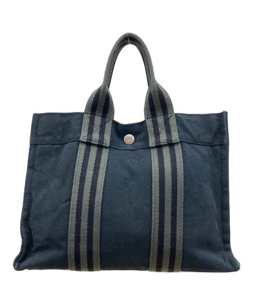 HERMES（エルメス）HERMES (エルメス) フールトゥPM ブラック×グレーの古着・服飾アイテム