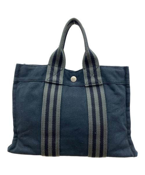 HERMES（エルメス）HERMES (エルメス) フールトゥPM ブラック×グレーの古着・服飾アイテム