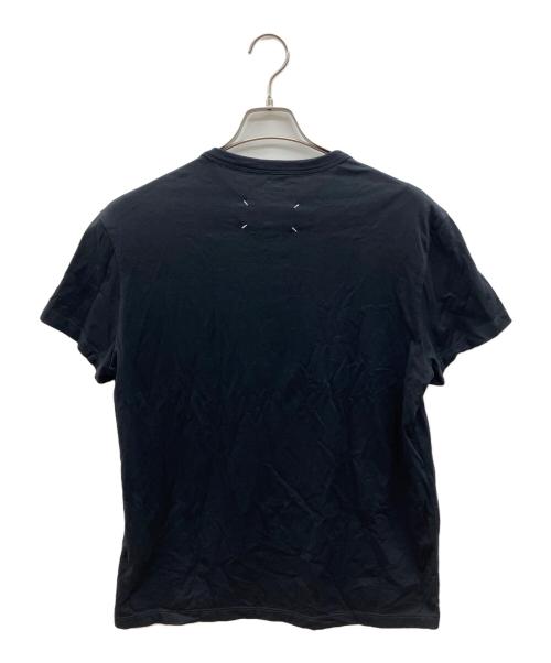 Maison Margiela（メゾンマルジェラ）Maison Margiela (メゾンマルジェラ) ディストーテッド ロゴTシャツ ブラック サイズ:46の古着・服飾アイテム