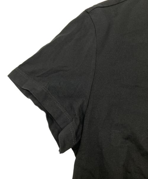 Maison Margiela（メゾンマルジェラ）Maison Margiela (メゾンマルジェラ) ディストーテッド ロゴTシャツ ブラック サイズ:46の古着・服飾アイテム