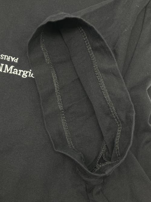 Maison Margiela（メゾンマルジェラ）Maison Margiela (メゾンマルジェラ) ディストーテッド ロゴTシャツ ブラック サイズ:46の古着・服飾アイテム