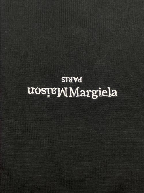 Maison Margiela（メゾンマルジェラ）Maison Margiela (メゾンマルジェラ) ディストーテッド ロゴTシャツ ブラック サイズ:46の古着・服飾アイテム
