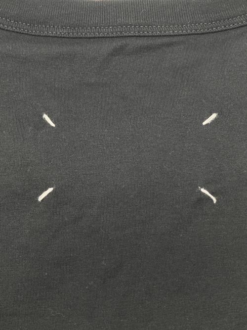 Maison Margiela（メゾンマルジェラ）Maison Margiela (メゾンマルジェラ) ディストーテッド ロゴTシャツ ブラック サイズ:46の古着・服飾アイテム