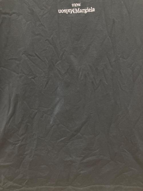 Maison Margiela（メゾンマルジェラ）Maison Margiela (メゾンマルジェラ) ディストーテッド ロゴTシャツ ブラック サイズ:46の古着・服飾アイテム