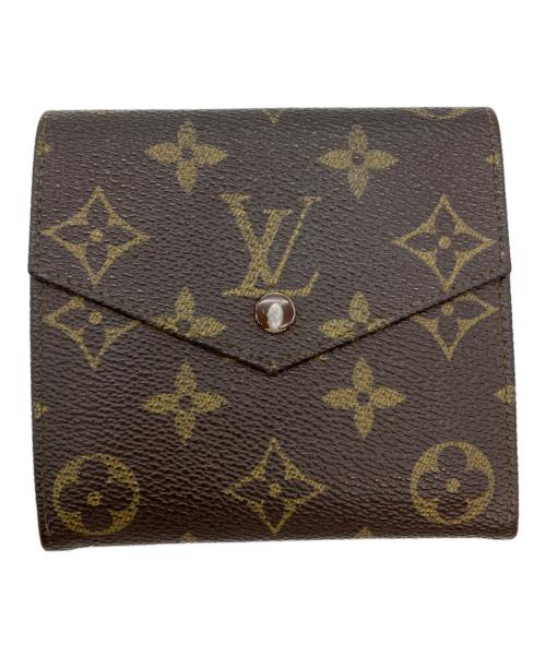 LOUIS VUITTON（ルイ ヴィトン）LOUIS VUITTON (ルイ ヴィトン) モノグラムポルトモネ ビエ カルトクレディ3つ折り財布 ブラウンの古着・服飾アイテム
