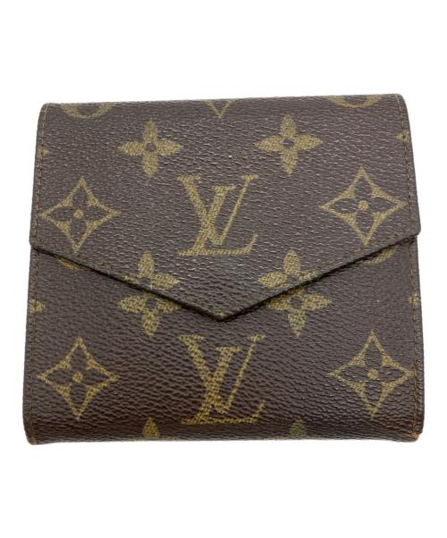 LOUIS VUITTON（ルイ ヴィトン）LOUIS VUITTON (ルイ ヴィトン) モノグラムポルトモネ ビエ カルトクレディ3つ折り財布 ブラウンの古着・服飾アイテム