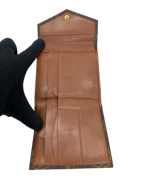LOUIS VUITTON（ルイ ヴィトン）LOUIS VUITTON (ルイ ヴィトン) モノグラムポルトモネ ビエ カルトクレディ3つ折り財布 ブラウンの古着・服飾アイテム