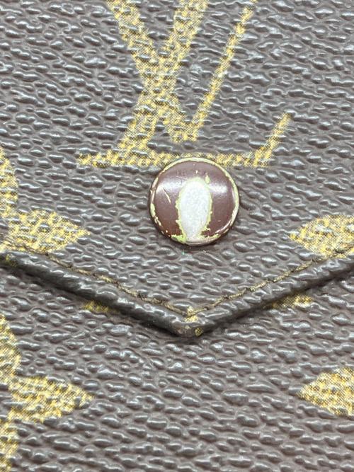 LOUIS VUITTON（ルイ ヴィトン）LOUIS VUITTON (ルイ ヴィトン) モノグラムポルトモネ ビエ カルトクレディ3つ折り財布 ブラウンの古着・服飾アイテム
