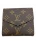 LOUIS VUITTON (ルイ ヴィトン) モノグラムポルトモネ ビエ カルトクレディ3つ折り財布 ブラウン：6000円