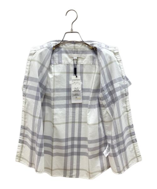 BURBERRY CHILDREN（バーバリー チルドレン）BURBERRY CHILDREN (バーバリー チルドレン) 半袖シャツ ホワイト×グレー サイズ:12Y(152cm)の古着・服飾アイテム