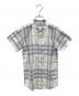 BURBERRY CHILDREN（バーバリー チルドレン）の古着「半袖シャツ」｜ホワイト×グレー