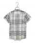 BURBERRY CHILDREN (バーバリー チルドレン) 半袖シャツ ホワイト×グレー サイズ:12Y(152cm)：5000円