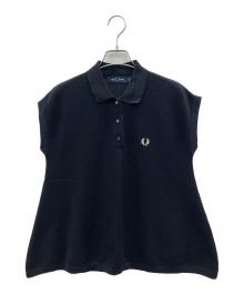 FRED PERRY（フレッドペリー）の古着「ノースリーブポロシャツ」｜ブラック