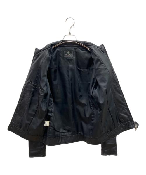 MEN'S BIGI（メンズビギ）MEN'S BIGI (メンズビギ) ラムレザージャケット ブラック サイズ:3の古着・服飾アイテム