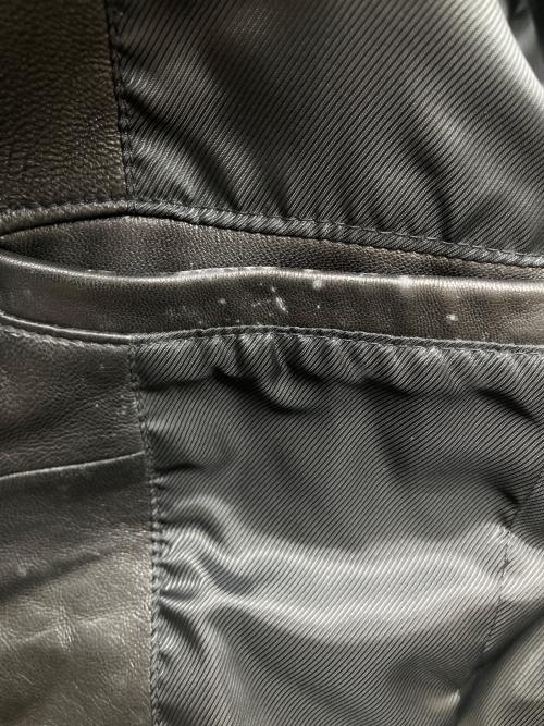 MEN'S BIGI（メンズビギ）MEN'S BIGI (メンズビギ) ラムレザージャケット ブラック サイズ:3の古着・服飾アイテム