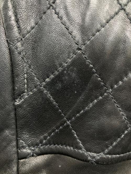 MEN'S BIGI（メンズビギ）MEN'S BIGI (メンズビギ) ラムレザージャケット ブラック サイズ:3の古着・服飾アイテム