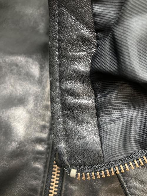 MEN'S BIGI（メンズビギ）MEN'S BIGI (メンズビギ) ラムレザージャケット ブラック サイズ:3の古着・服飾アイテム