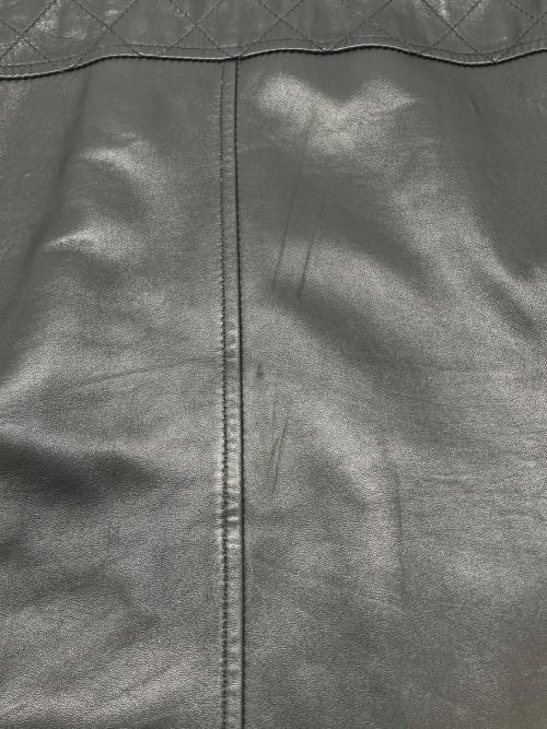 MEN'S BIGI（メンズビギ）MEN'S BIGI (メンズビギ) ラムレザージャケット ブラック サイズ:3の古着・服飾アイテム